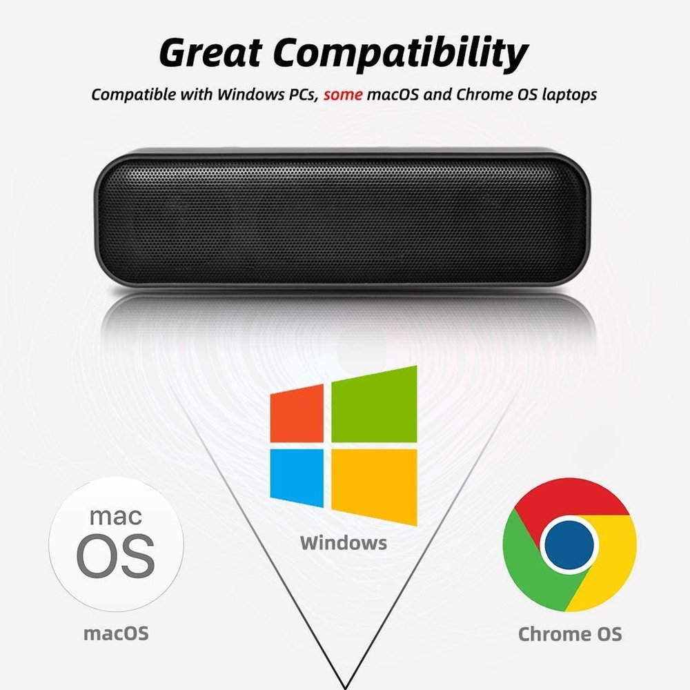 Speaker USB For Lenovo, Hp, Chomebook Laptop (USB 5V) Portatil - Picture 3 of 4